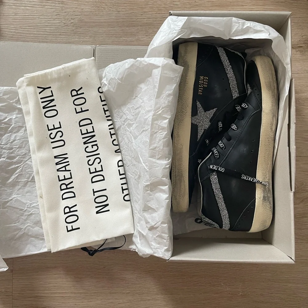 GOLDEN GOOSE MIDSTAR SNEAKERS, SZ 9 - Picture 5 of 6